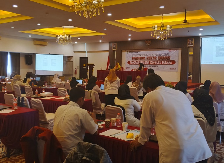 Sosialisasi sekaligus pendampingan bagi peserta Beasiswa Kukar Idaman Program 1000 Guru Sarjana