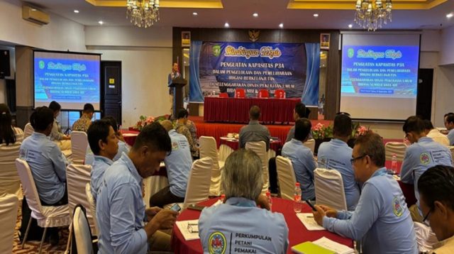 Bimtek Penguatan Kapasitas Perkumpulan Petani Pemakai Air (P3A) dalam Pengelolaan dan Pemeliharaan Irigasi Berkelanjutan yang Diselenggarakan Dinas Pekerjaan Umum