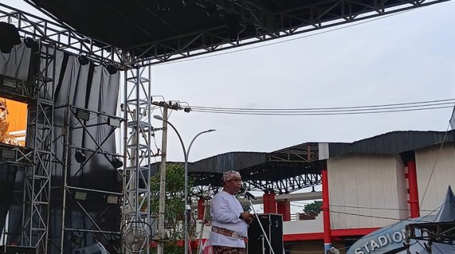 Kepala Disdikbud Kukar Thauhid Afrilian Noor saat Sambutan