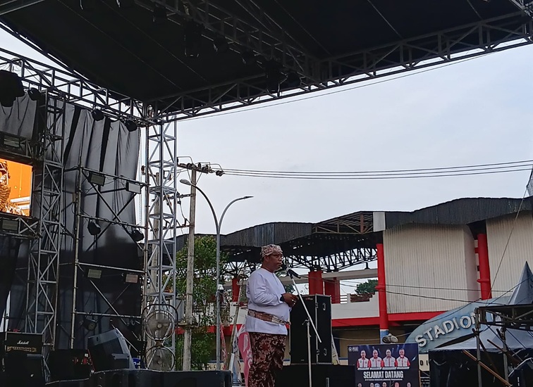 Kepala Disdikbud Kukar Thauhid Afrilian Noor saat Sambutan