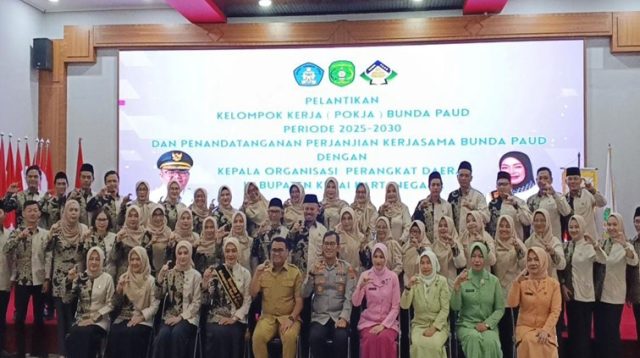 Foto Bersama Usai Pelantikan Pokja Bunda Paud 2025-2030