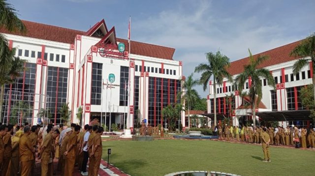 Apel Pagi di Lingkungan Sekretariat Daerah Kukar (Lingkarkaltim/Tri)
