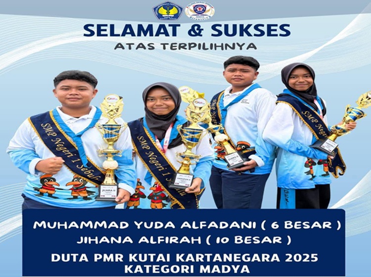 Siswa SMPN 1 Sebulu Masuk 6 Besar Pemilihan Duta PMR Kukar Kategori Madya