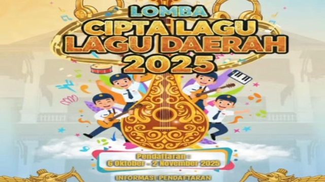 Pelajar SMP di Kutai Kartanegara berkreasi mencipta lagu daerah dalam ajang Lomba Lagu Daerah 2025.