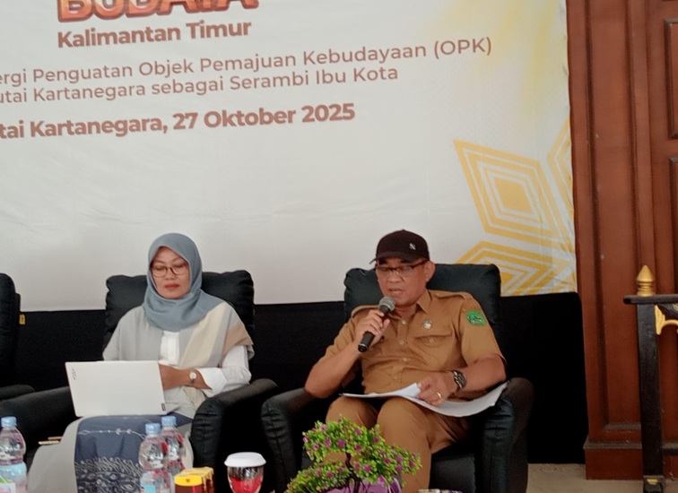 Kepala Bidang Kebudayaan Disdikbud Kukar, Puji Utomo. (Lingkar Kaltim/M. As'ari)