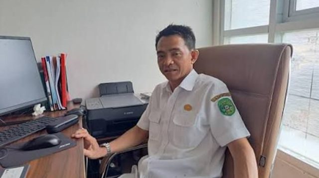 Kepala Bidang Pemasaran Produk Dalam Negeri dan Pengendalian Barang Pokok Disperindag Kukar Muhammad Bustani