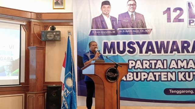 Ketua DPD PAN Kukar Fachruddin. (Lingkar Kaltim/M. As'ari)
