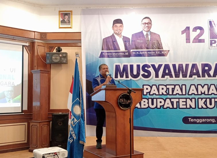Ketua DPD PAN Kukar Fachruddin. (Lingkar Kaltim/M. As'ari)
