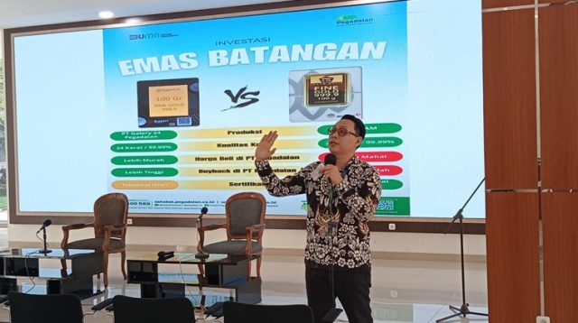 Kepala Divisi Penjualan Pegadaian Kantor Area Samarinda, Didik Haryoko. (Lingkar Kaltim/M. As'ari)