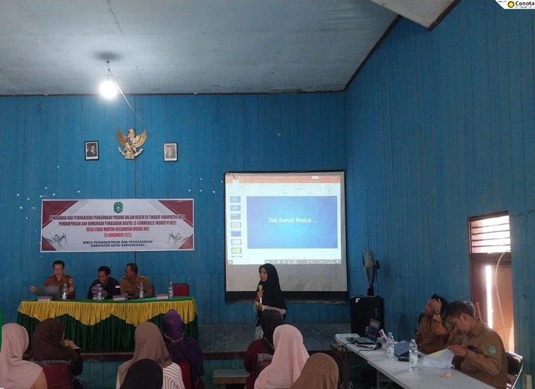 Pelatihan pemasaran digital di Muara Wis. (Istimewa)
