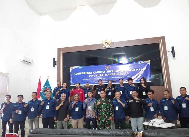 Konferkab PWI Kukar Ke-3 pada Minggu (28/12/2025).