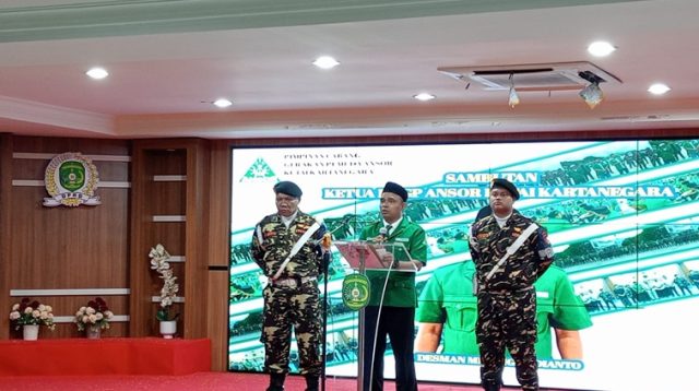 Ketua GP Ansor Kukar Desman Minang Endianto. (Lingkar Kaltim/M. As'ari)