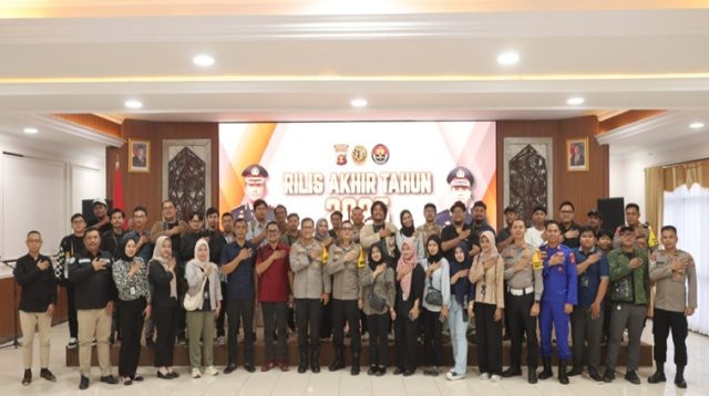 Publikasi capaian kinerja Polres Kukar tahun 2025. (Lingkar Kaltim/M. As'ari)