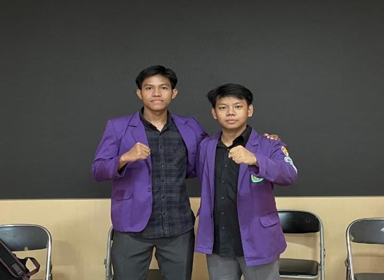 Ketua dan Wakil Ketua BEM Unikarta terpilih, Zulkarnain–Nunuk Purwanto. (Dok. Zulkarnain)