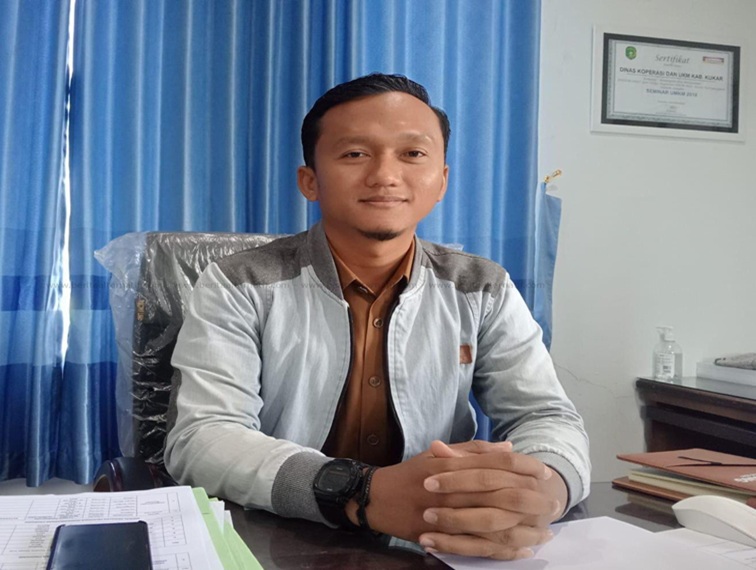 Kepala Bidang Pemberdayaan UKM Fathul Alamin. (Lingkar Kaltim/M. As'ari)