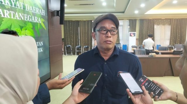 Ketua Forum Kontraktor Kukar Andi Husri Makasau. (Lingkar Kaltim/M. As'ari)