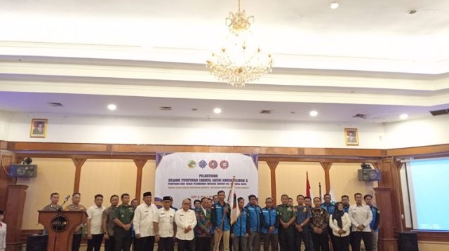 Pelantikan pengurus DPC FSPTI-KSPSI Kukar. (Lingkar Kaltim/M. As'ari)