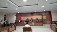 Sidang kasus pencabulan yang dilakukan oleh pengajar di Ponpes Tenggarong Seberang. (Lingkar Kaltim/M. As'ari)