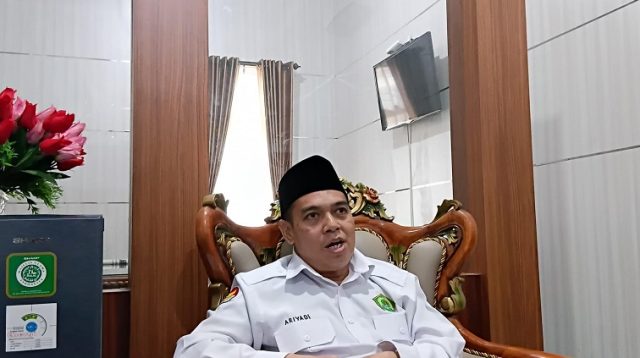 Kepala Kemenag Kukar, Ariyadi. (Lingkar Kaltim/M. As'ari)