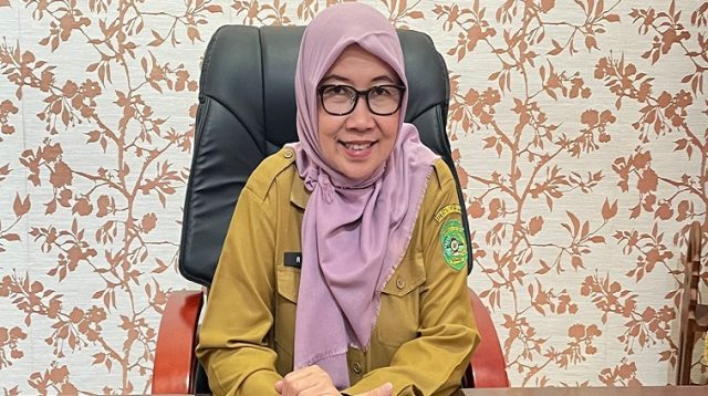 Kepala Dinsos Kukar, Rinda Desianti. (Lingkar Kaltim/M. As'ari)