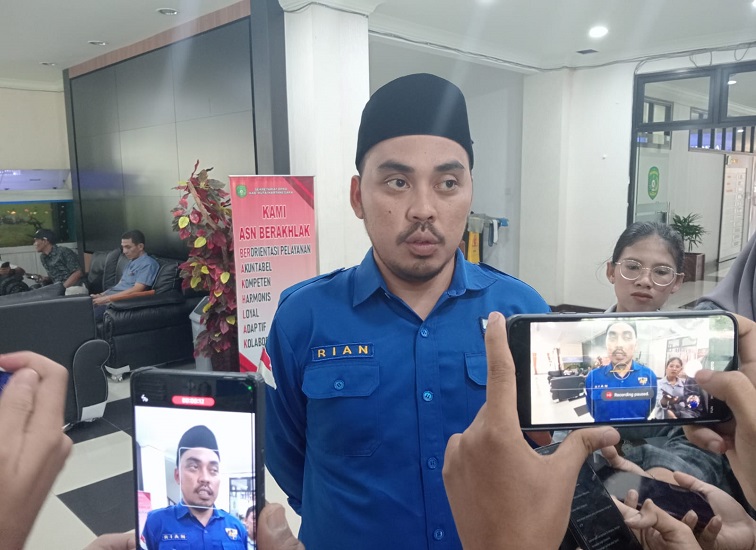 Ketua KNPI Kukar Rian Tri Saputra. (Lingkar Kaltim/M. As'ari)