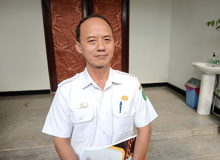 Kepala Dinas PU Kukar, Wiyono.(Lingkar Kaltim/M. As'ari)