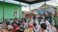 Peluncuran program BBC gagasan Pangdam Mulawarman di Kelurahan Baru, Kecamatan Tenggarong yang diikuti puluhan pelajar. (Lingkar Kaltim/M. As'ari)