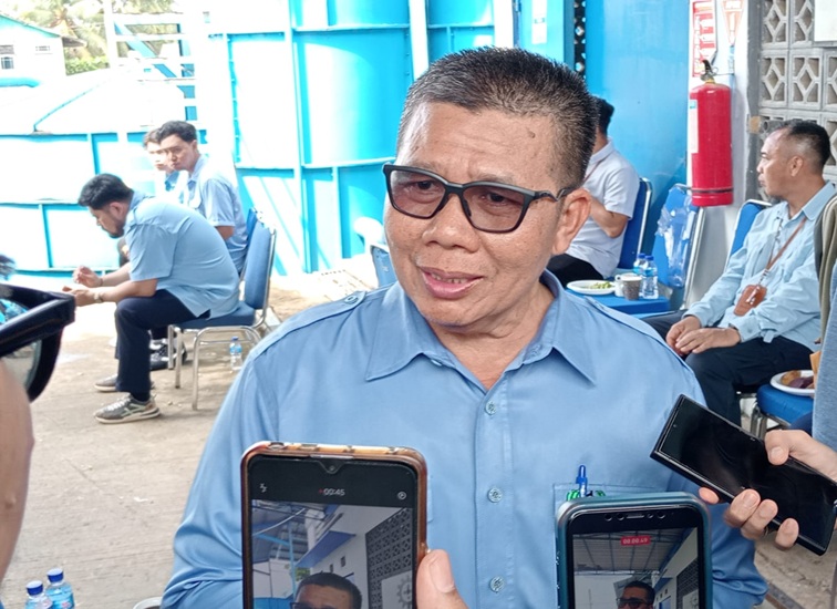 Dirut Perumda Tirta Mahakam, Suparno. (Lingkar Kaltim/M. As'ari)