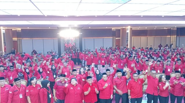 Musancab DPC PDIP Kukar. (Lingkar Kaltim/M. As'ari)