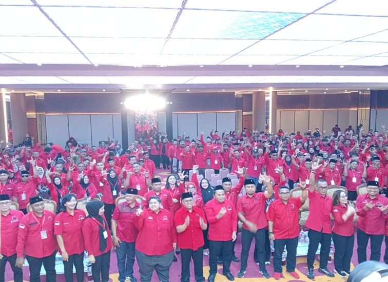 Musancab DPC PDIP Kukar. (Lingkar Kaltim/M. As'ari)