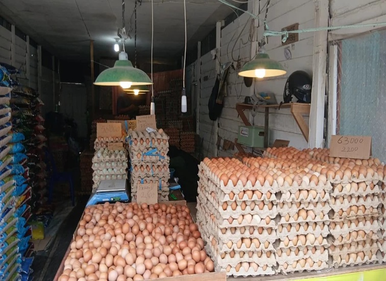 Dagangan milik Ridwan. (Lingkar Kaltim/M. As'ari)