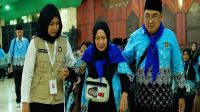 Jamaah haji asal Kukar yang akan berangkat menuju ke Mekkah. (Distriknews)