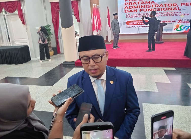 Kepala Disdikbud Kukar Heriansyah. (Lingkar Kaltim/M. As'ari)