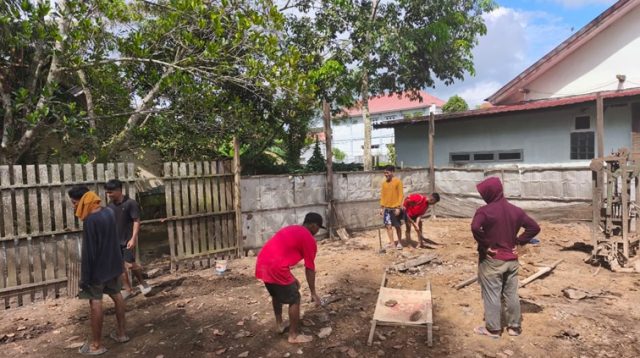 Proses penyiapan lahan edukasi Lapas Kelas IIA Tenggarong. (Dok. Lapas Kelas IIA Tenggarong)