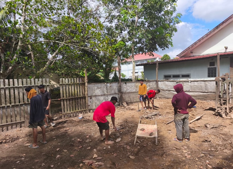 Proses penyiapan lahan edukasi Lapas Kelas IIA Tenggarong. (Dok. Lapas Kelas IIA Tenggarong)