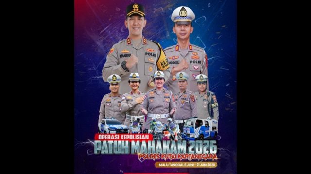 Pamflet Operasi Patuh Mahakam 2026, Jumat (5/6/26). (Doc. Satlantas Polres Kukar)
