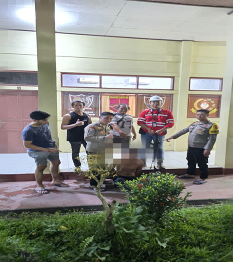 Tim garangan berhasil amankan terduga pelaku penusukan di Loa Janan, Rabu (3/6/26). (Doc. Polsek Loa Janan)