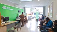 Kantor Pelayanan BPJS Ketenagakerjaan Cab. Kukar, Jalan Jelawat (Pas simpang Jl. Udang), Kel. Timbau, Senin (8/6/26). (Dilla/lingkarkaltim)