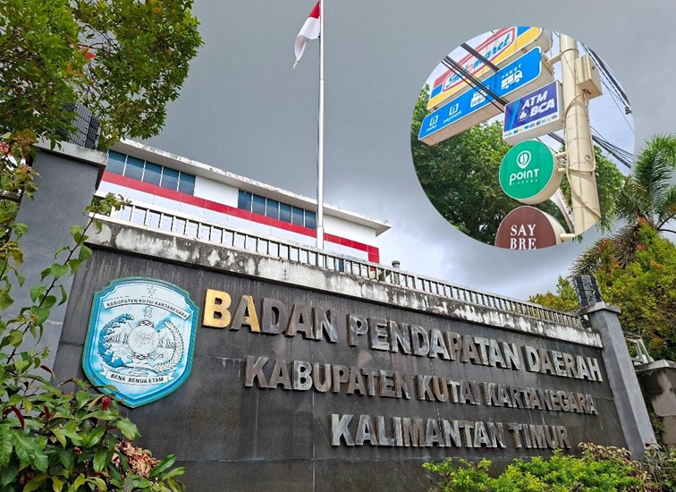 Kantor Bapenda, Jalan Aji Pangeran Mangkunegoro, Kel. Timbau, Kec. Tenggarong, Selasa (9/6/26). (Dilla/Lingkarkaltim)