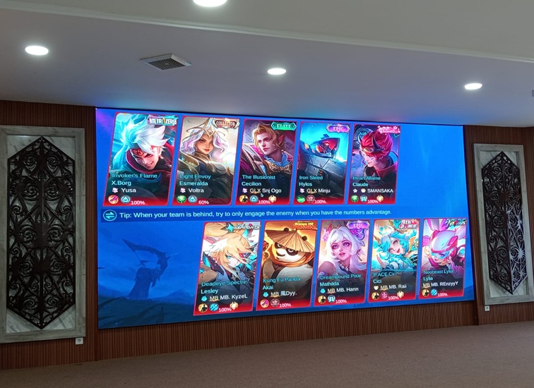Kapolres Kukar e-Sport Competition Mobile Legend Bang-Bang. (Lingkar Kaltim/M. As'ari)