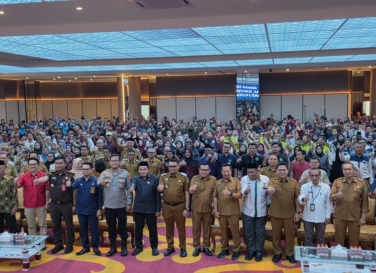 Peluncuran tiga program strategis Pemkab Kukar. (Lingkar Kaltim/M. As'ari)