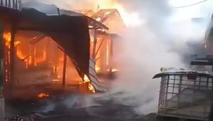 Kondisi terkini rumah warga yang hangus terbakar, Loa Janan KM 1, Gang Ikhlas menembus Gang Mawar, Sabtu (27/6/26). (Doc. Screenshot video whatssapp)