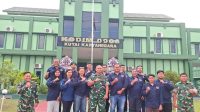 Foto Bersama Kodim 0906 bersama Ketua PWI Kuksr beserta kepengurusan periode masa bakti 2025–2028, Senin (29/6/26). (Dilla/lingkarkaltim)