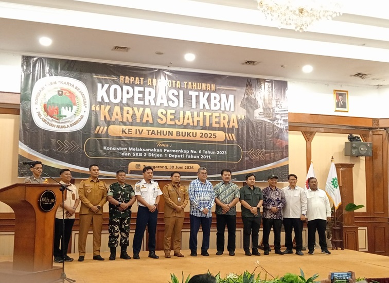 RAT Koperasi TKBM Karya Sejahtera Samboja. (Lingkar Kaltim/M. As'ari)