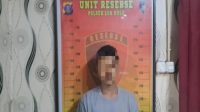 Pelaku yang diamankan polsek loa kulu, Selasa (16/6/26). (Doc. Humas Polres Kukar)