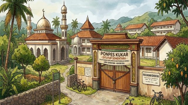 Ilustrasi pelecehan seksual di ponpes Kukar, Jumat (5/6/26). (Gemini AI)