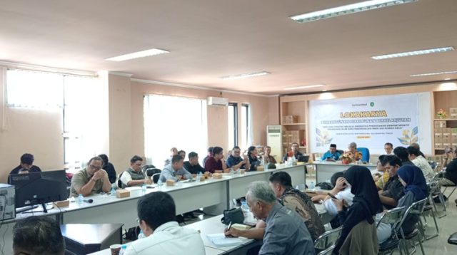 Kegiatan Lokakarya Dinas Perkebunan Kukar bersama Solidaridad. (Lingkar Kaltim/M. As'ari)