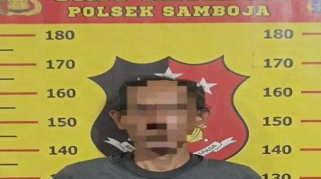 Pelaku diamankan polsek samboja, Senin (22/6/26). (Doc. Humas Polres Kukar)