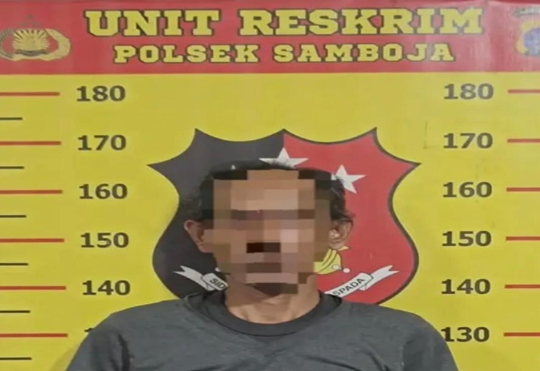 Pelaku diamankan polsek samboja, Senin (22/6/26). (Doc. Humas Polres Kukar)