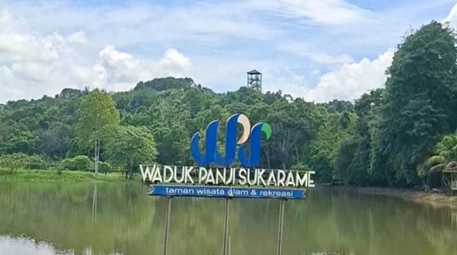 Destinasi Waduk Panji Sukarame, Jl. Selimpat, Panji, Kec. Tenggarong, Kabupaten Kutai Kartanegara, Rabu (24/6/26). (Dilla/lingkarkaltim)